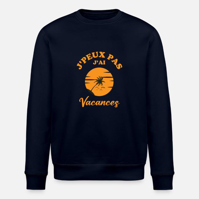 Vacances t palmiers - Sweat bio ROLLER Stanley/Stella Unisexe - marine