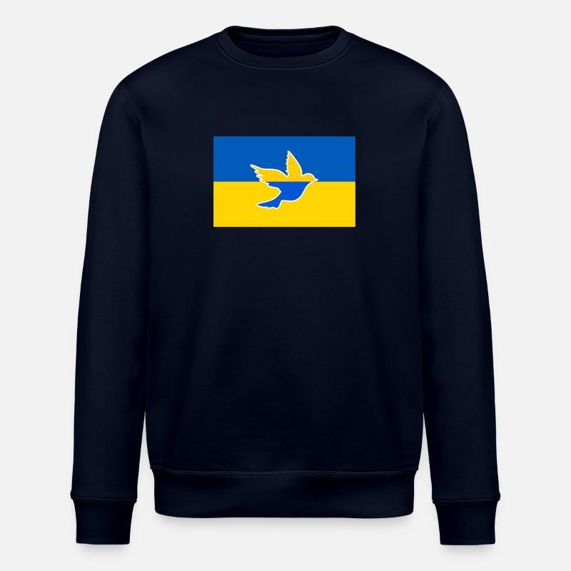 Colombe de la paix ukrainienne - Sweat bio ROLLER Stanley/Stella Unisexe - marine