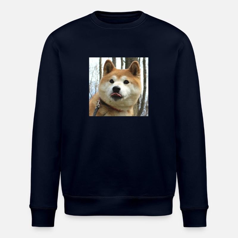 Doge Hundemotiv Geschenkidee - Stanley/Stella Unisex Bio-Sweatshirt ROLLER - Navy