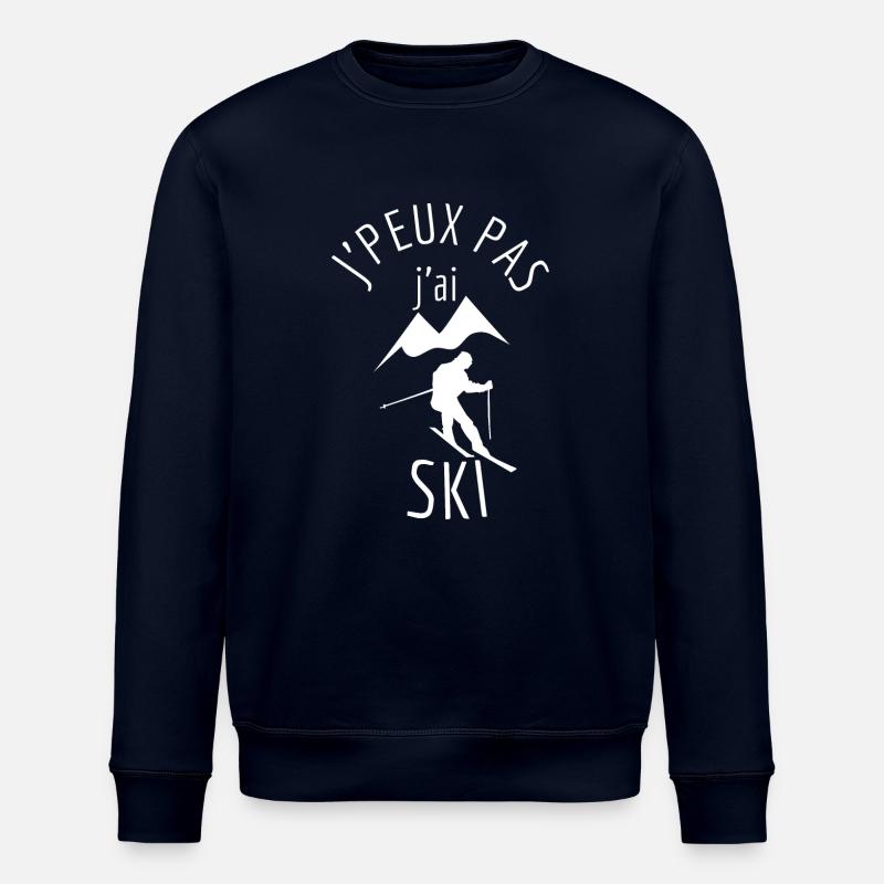 J’Peux Pas j’AI Ski - Sweat bio ROLLER Stanley/Stella Unisexe - marine