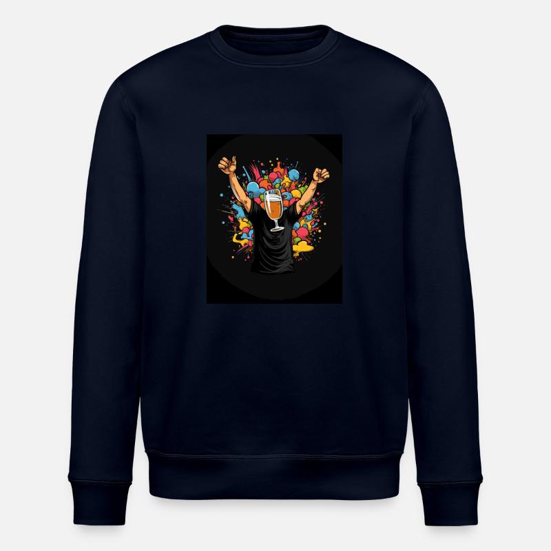 Bunter Bierkopf - Stanley/Stella Unisex Bio-Sweatshirt ROLLER - Navy