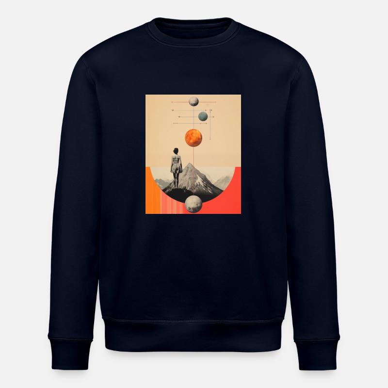 Klettern und sich etwas wünschen - Stanley/Stella Unisex Bio-Sweatshirt ROLLER - Navy