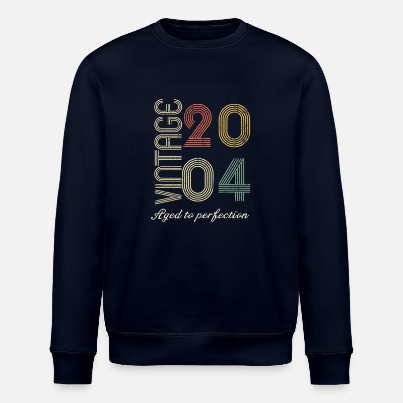 20th Anniversary Gift - 2004 - Stanley/Stella ROLLER Unisex Organic Sweatshirt - navy
