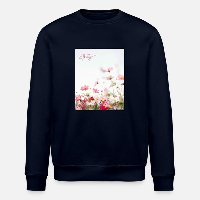 Fleurs printanières - Sweat bio ROLLER Stanley/Stella Unisexe - marine