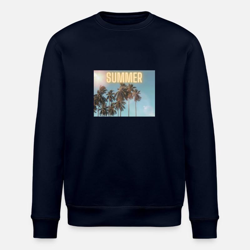 Palmiers Été - Sweat bio ROLLER Stanley/Stella Unisexe - marine