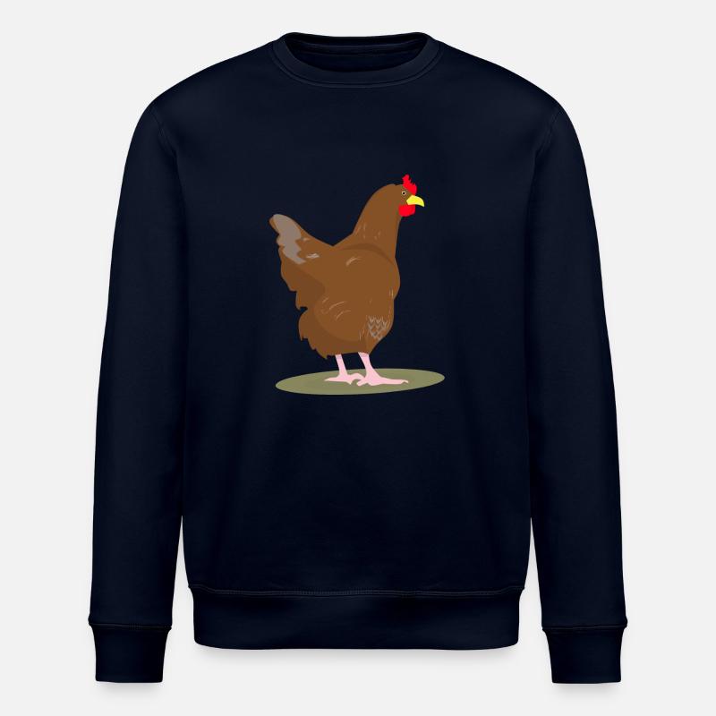HUHN - HAHN - EIER - Stanley/Stella Unisex Bio-Sweatshirt ROLLER - Navy