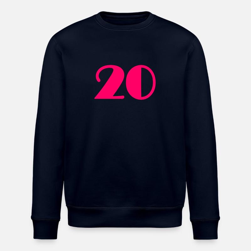 20 ANS,20e ANNIVERSAIRE,ANNIVERSAIRE 20 ANS,20 - Sweat bio ROLLER Stanley/Stella Unisexe - marine