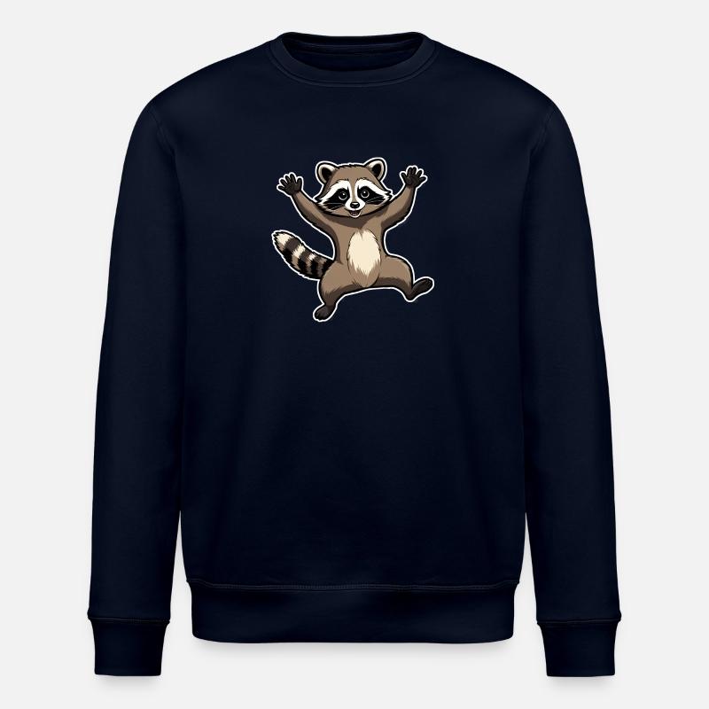 Pedro der Waschbär - Stanley/Stella Unisex Bio-Sweatshirt ROLLER - Navy