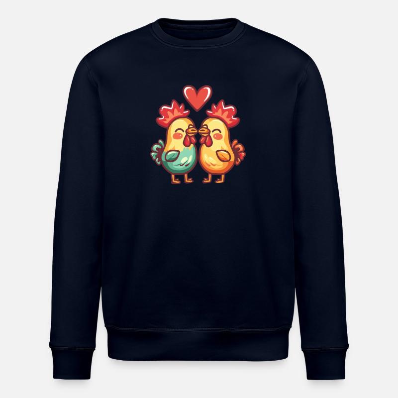 Couple Amour Saint-Valentin - Sweat bio ROLLER Stanley/Stella Unisexe - marine
