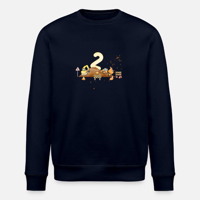 2nd anniversary construction site - Stanley/Stella ROLLER Unisex Organic Sweatshirt - navy