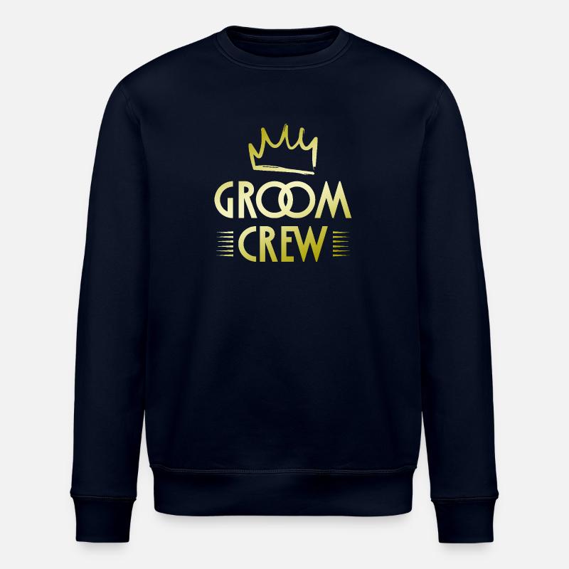 Groom Crew - Stanley/Stella Unisex Bio-Sweatshirt ROLLER - Navy