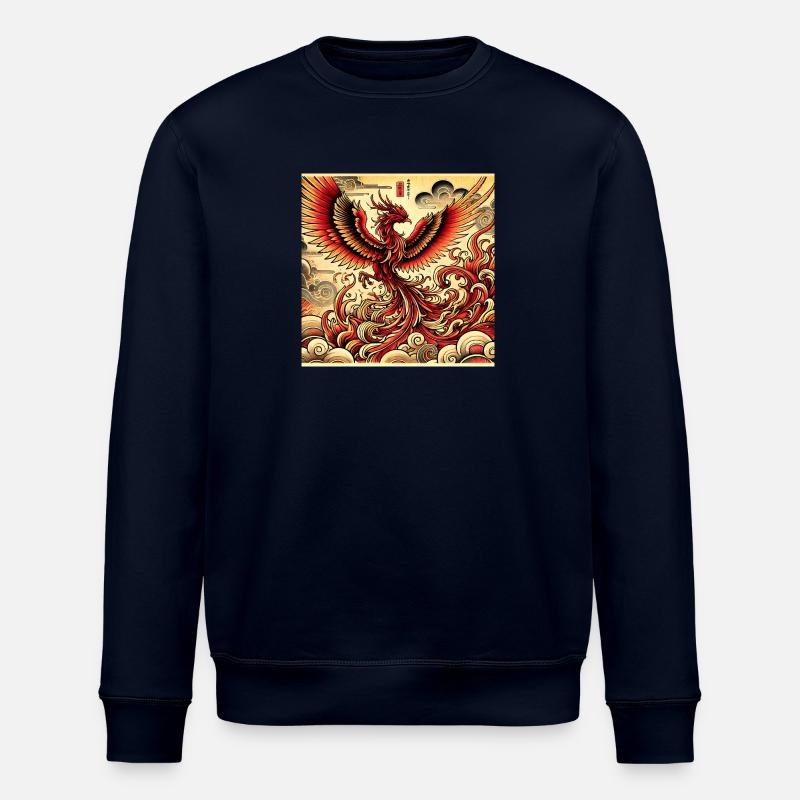 Phénix à la japonaise - Sweat bio ROLLER Stanley/Stella Unisexe - marine