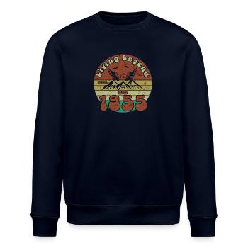 70th Birthday Living Legend since VIN 05/1955 - Stanley/Stella ROLLER Unisex Organic Sweatshirt - navy - Front - Nik (191cm)
