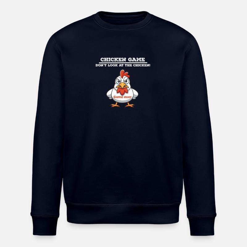 Jeu de poulet blanc - Sweat bio ROLLER Stanley/Stella Unisexe - marine