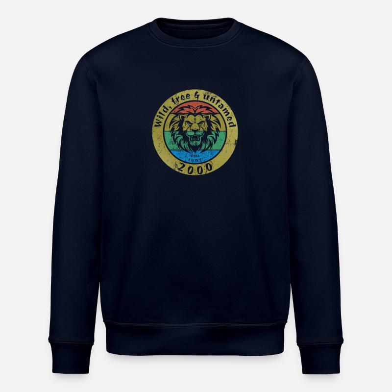 Wild, free & untamed since 06/2000 - Stanley/Stella ROLLER Unisex Organic Sweatshirt - navy