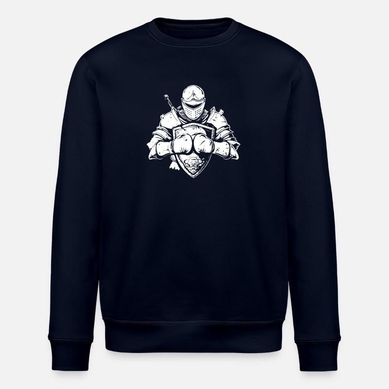 Knight Boxer Boxing MMA - Stanley/Stella ROLLER Unisex Organic Sweatshirt - navy
