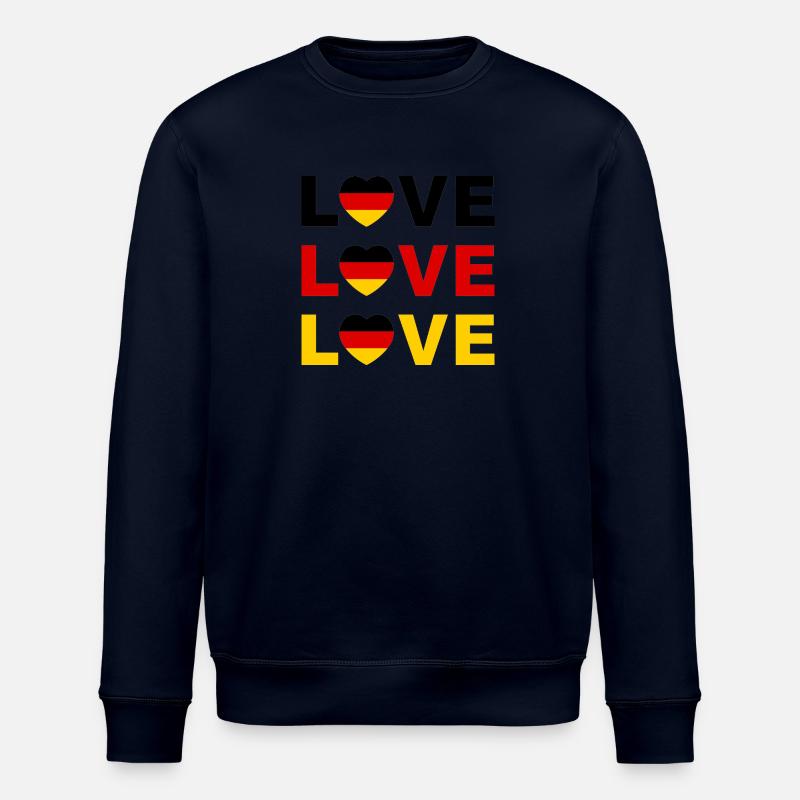 Love Germany Trio de cœurs - Sweat bio ROLLER Stanley/Stella Unisexe - marine