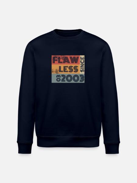 22. Geburtstag Flawless since 03/2003 - Stanley/Stella Unisex Bio-Sweatshirt ROLLER - Navy