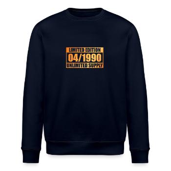35e anniversaire Édition Limitée - ꝏ Approvisionnement 04/1990 - Sweat bio ROLLER Stanley/Stella Unisexe - marine - Devant - Nik (191cm)