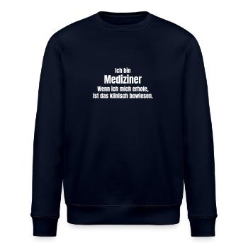 Mediziner erholt sich - Stanley/Stella Unisex Bio-Sweatshirt ROLLER - Navy - Vorne - Nik (191cm)