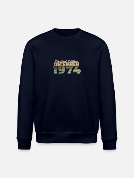 50. Geburtstag Limited Edition (SCR) 12/1974 - Stanley/Stella Unisex Bio-Sweatshirt ROLLER - Navy