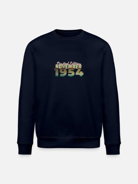 70. Geburtstag Limited Edition (SCR) 11/1954 - Stanley/Stella Unisex Bio-Sweatshirt ROLLER - Navy