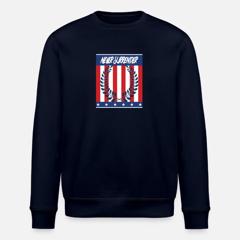 Never Surrender - Stanley/Stella ROLLER Unisex Organic Sweatshirt - navy