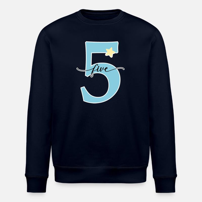 4e anniversaire cinq ans - Sweat bio ROLLER Stanley/Stella Unisexe - marine