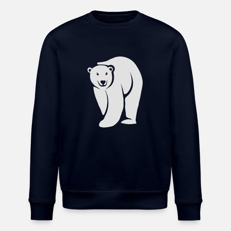 Polar Bear - Stanley/Stella Unisex Bio-Sweatshirt ROLLER - Navy
