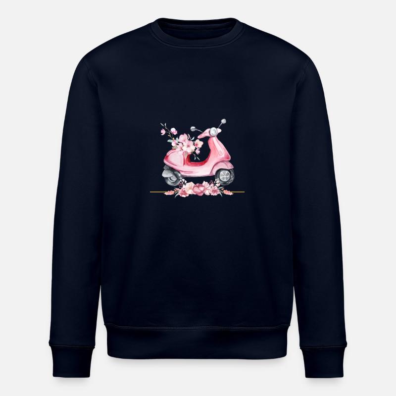 Pinkes Motorrad - Stanley/Stella Unisex Bio-Sweatshirt ROLLER - Navy
