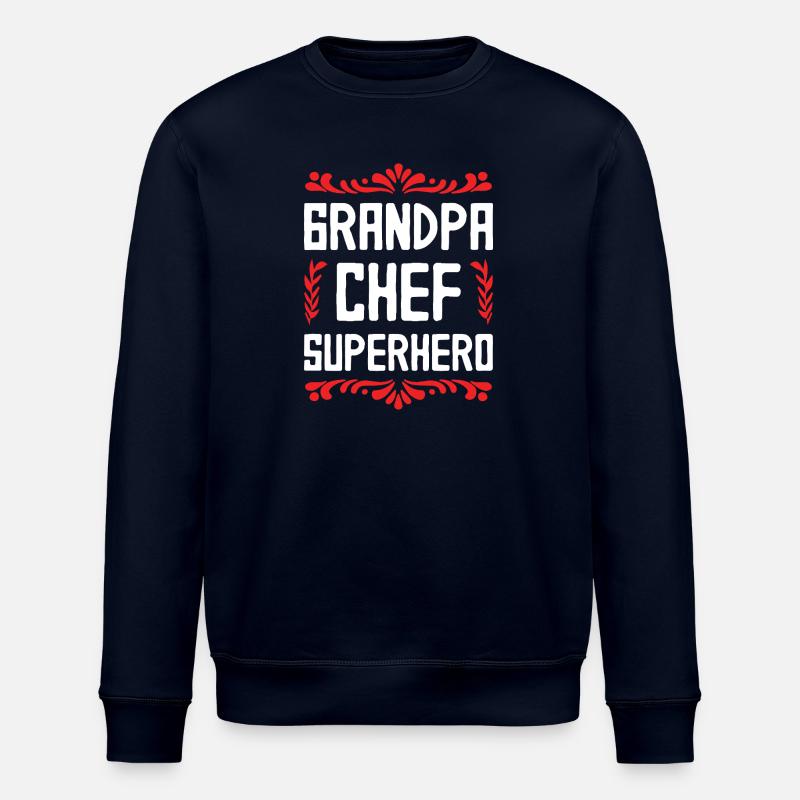 Opa Chef Superheld - Stanley/Stella Unisex Bio-Sweatshirt ROLLER - Navy