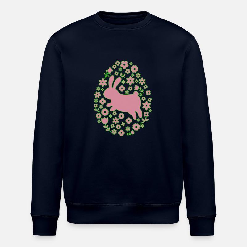 Easter and Flowers - Stanley/Stella Unisex Bio-Sweatshirt ROLLER - Navy