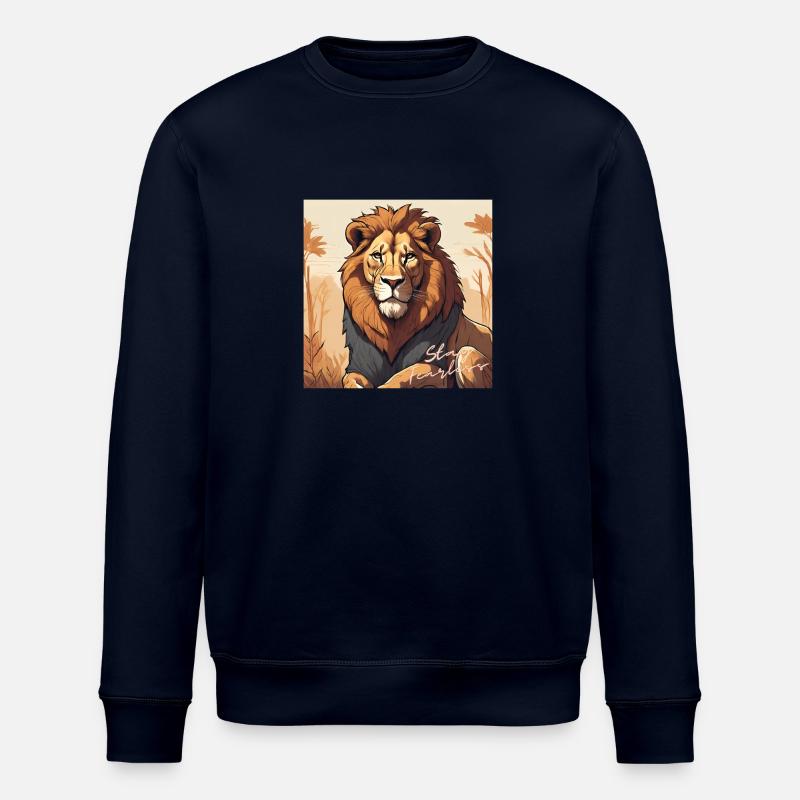 Restez intrépide - Lion Design - Sweat bio ROLLER Stanley/Stella Unisexe - marine