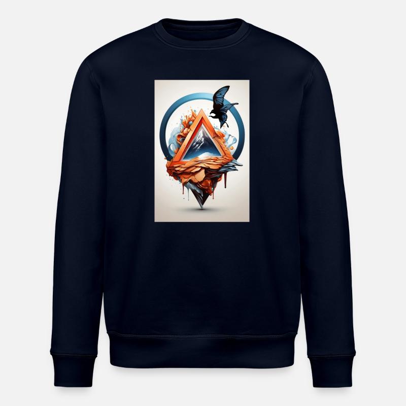 Adler auf zerlaufendem Gebirge - Stanley/Stella Unisex Bio-Sweatshirt ROLLER - Navy