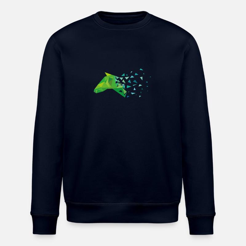 Cheval vert cheval cadeau - Sweat bio ROLLER Stanley/Stella Unisexe - marine