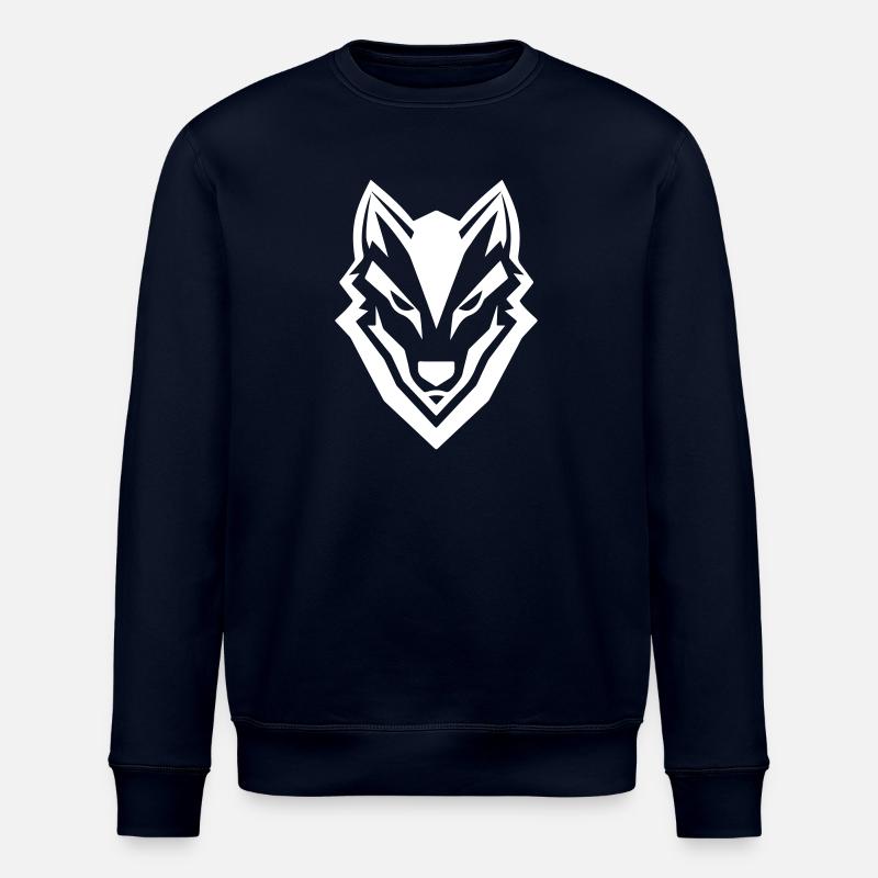 Icône de loup - Sweat bio ROLLER Stanley/Stella Unisexe - marine