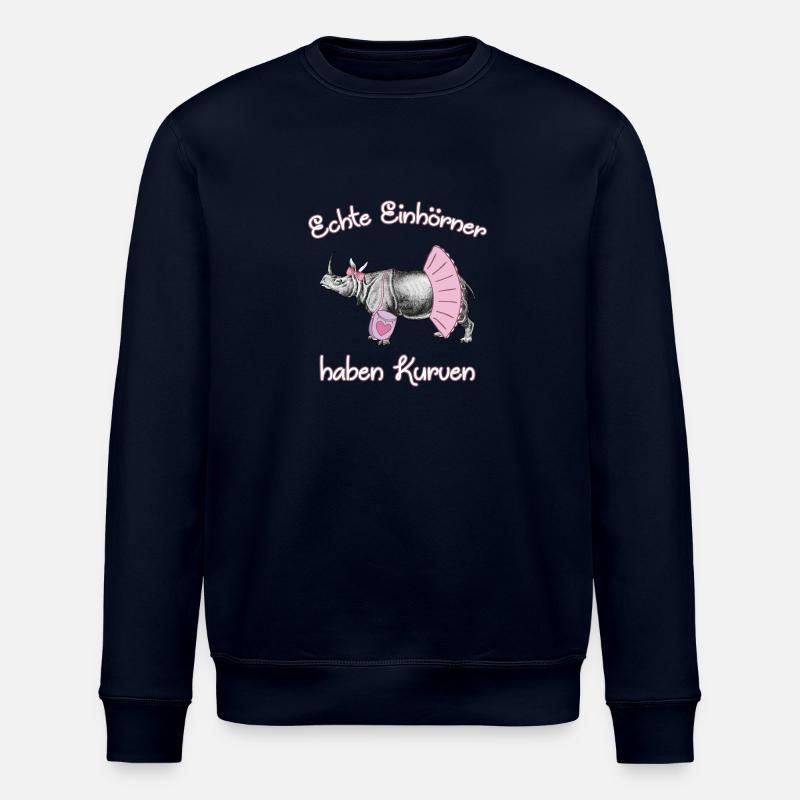 Einhörner mit Kurven - Stanley/Stella Unisex Bio-Sweatshirt ROLLER - Navy