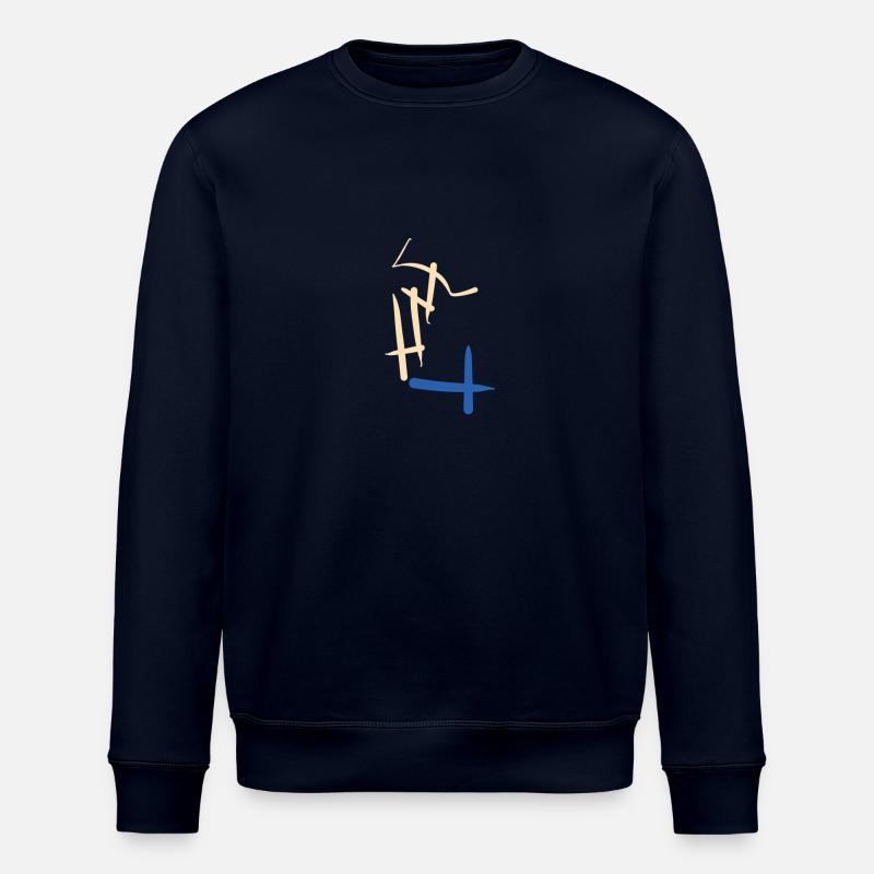 Most beautiful abstractness - Stanley/Stella ROLLER Unisex Organic Sweatshirt - navy