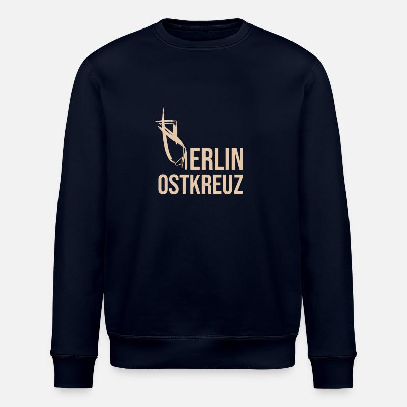 Berlin Ostkreuz Souvenir - Sweat bio ROLLER Stanley/Stella Unisexe - marine