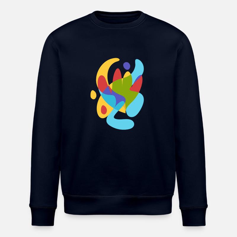 Abstrait Flore tropicale d’été - Sweat bio ROLLER Stanley/Stella Unisexe - marine