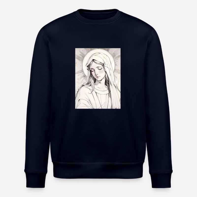 Jungfrau Mutter, Ewige Gnade - Stanley/Stella Unisex Bio-Sweatshirt ROLLER - Navy