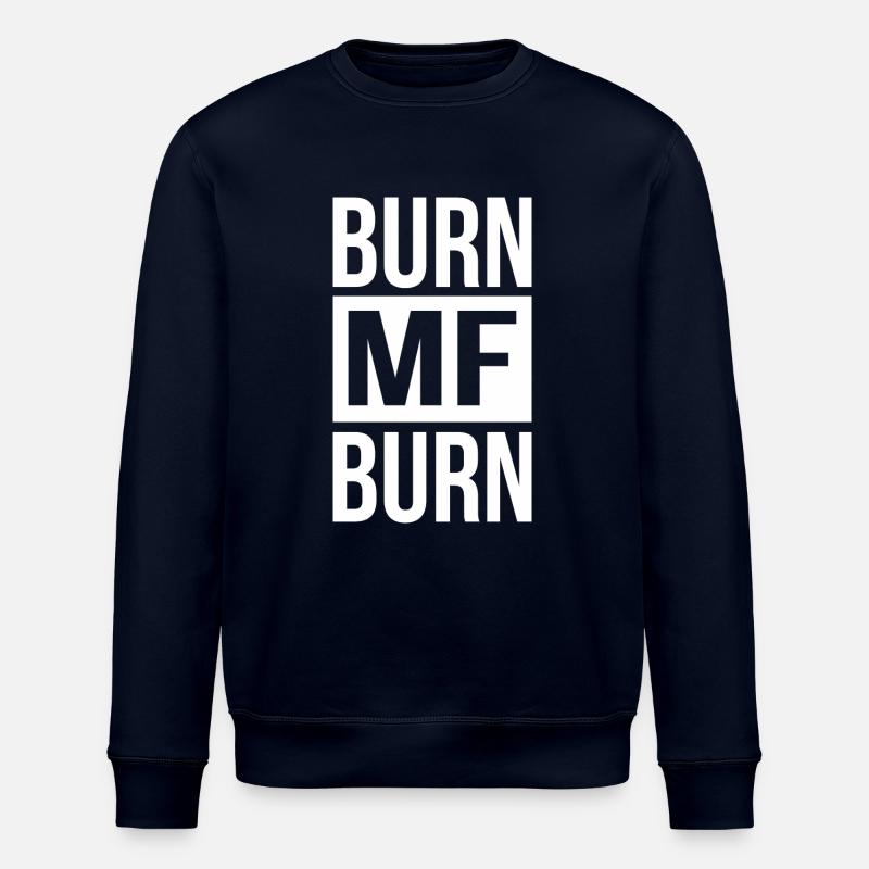 Burn MF Burn - Stanley/Stella ROLLER Unisex Organic Sweatshirt - navy