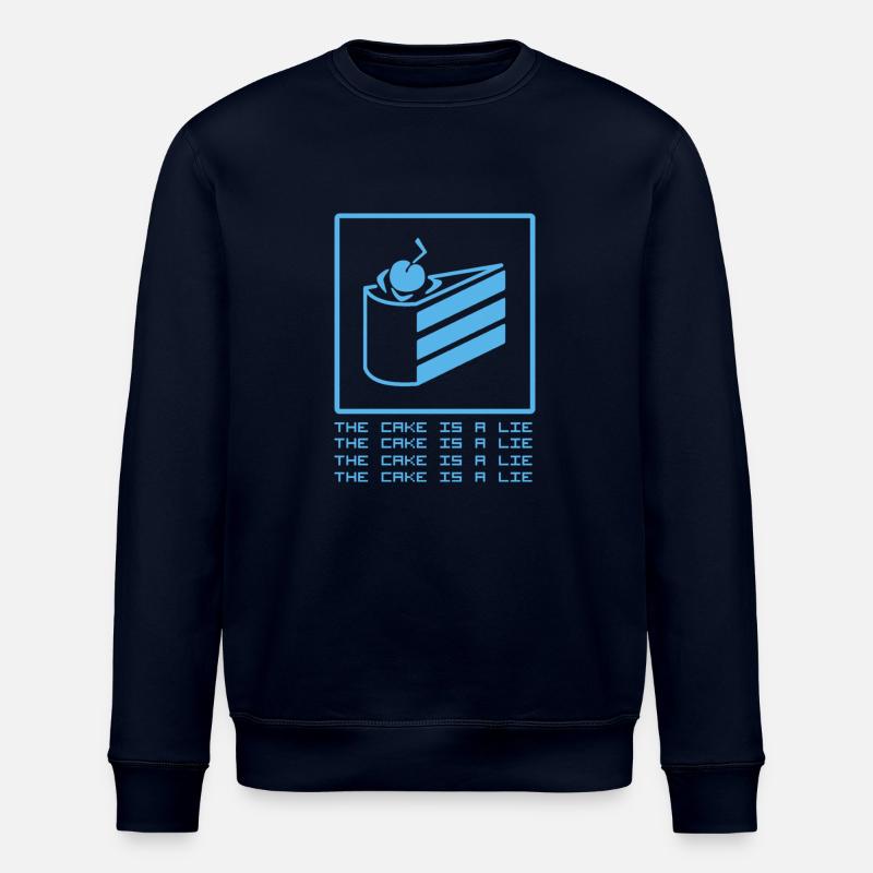 THE CAKE IS A LIE - Stanley/Stella Unisex Bio-Sweatshirt ROLLER - Navy