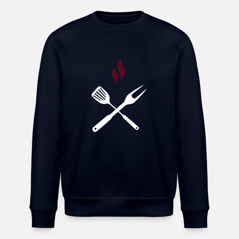Couverts de barbecue - Sweat bio ROLLER Stanley/Stella Unisexe - marine