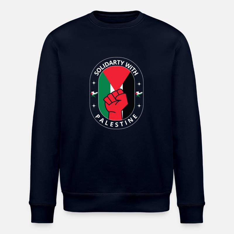 Solidarité avec la Palestine. - Sweat bio ROLLER Stanley/Stella Unisexe - marine