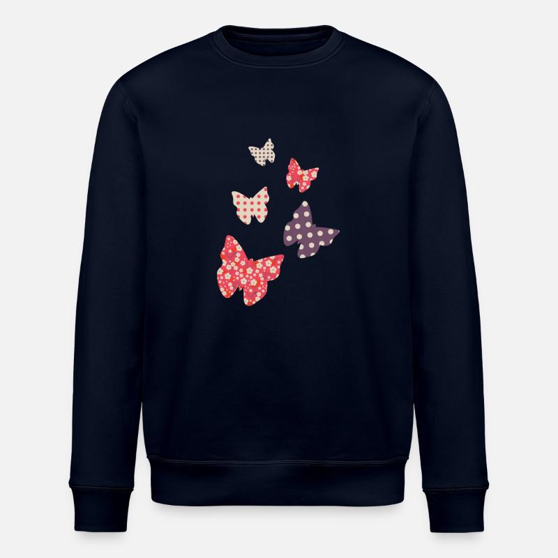 Schmetterlinge - Stanley/Stella Unisex Bio-Sweatshirt ROLLER - Navy