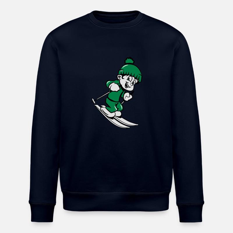 Winter Urlaub ski kinder - Stanley/Stella Unisex Bio-Sweatshirt ROLLER - Navy