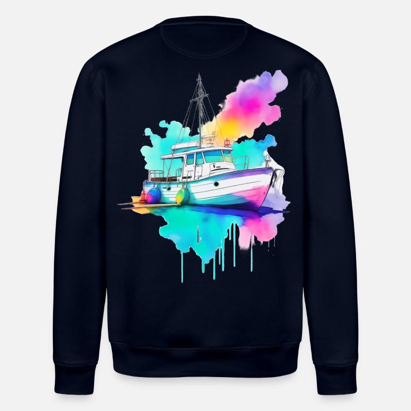 Segelboot - Stanley/Stella Unisex Bio-Sweatshirt ROLLER - Navy