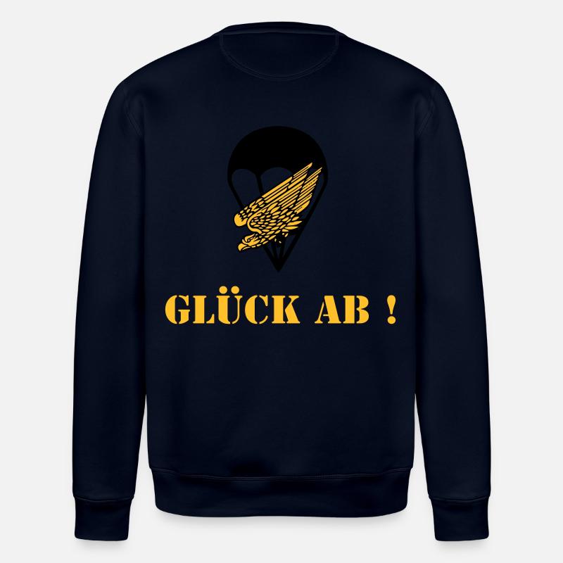 Glück ab Fallschirmjäger - Stanley/Stella Unisex Bio-Sweatshirt ROLLER - Navy