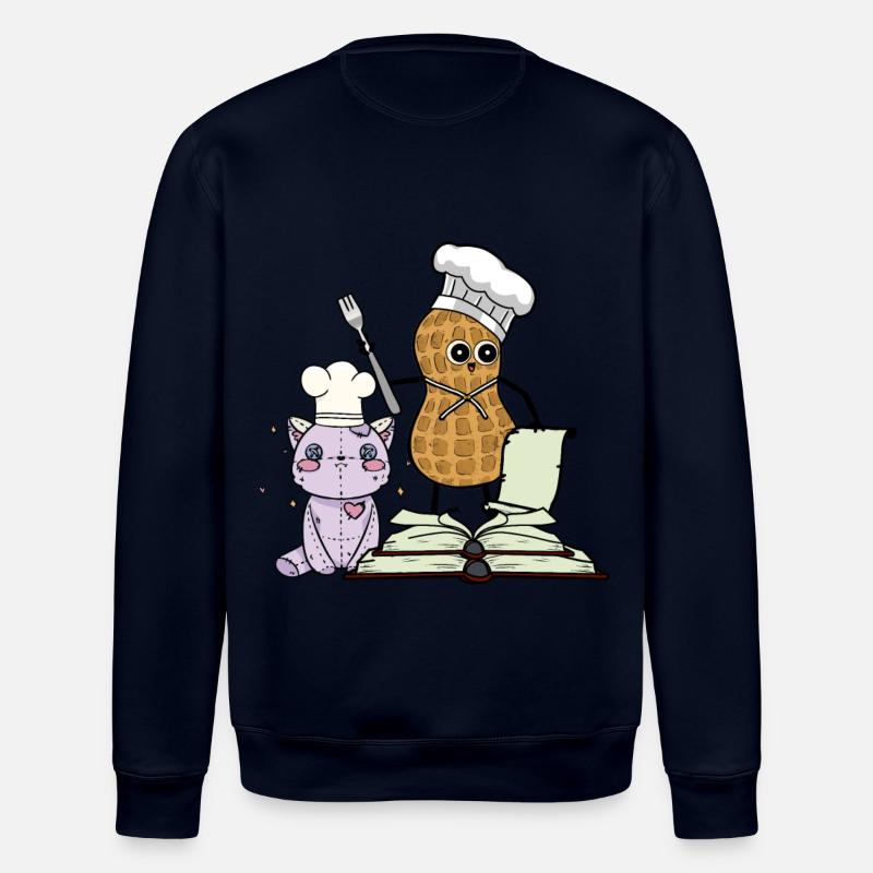 CACAHUÈTES CUISINE AMIS DE CUISINE - Sweat bio ROLLER Stanley/Stella Unisexe - marine